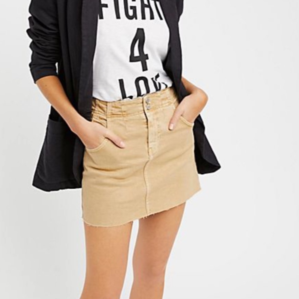 Free People Corsette Mini Skirt